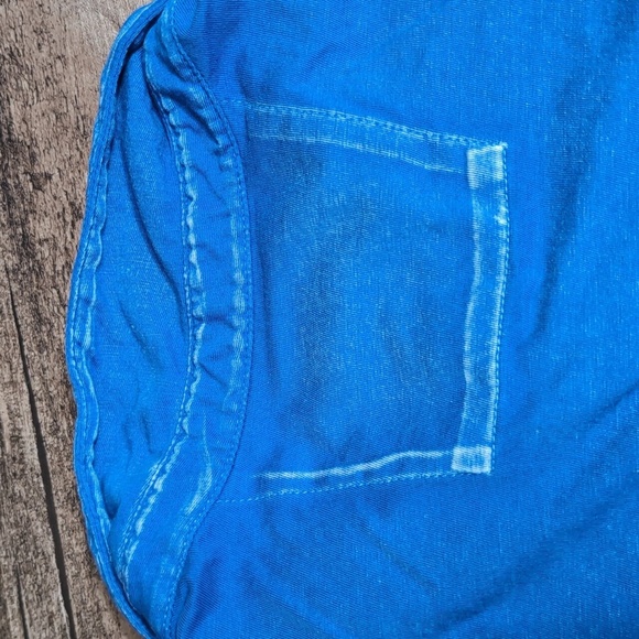 ✌️ John Varvatos Burnout Peace Polo ✌️ Size XL In Blue - Picture 9 of 11